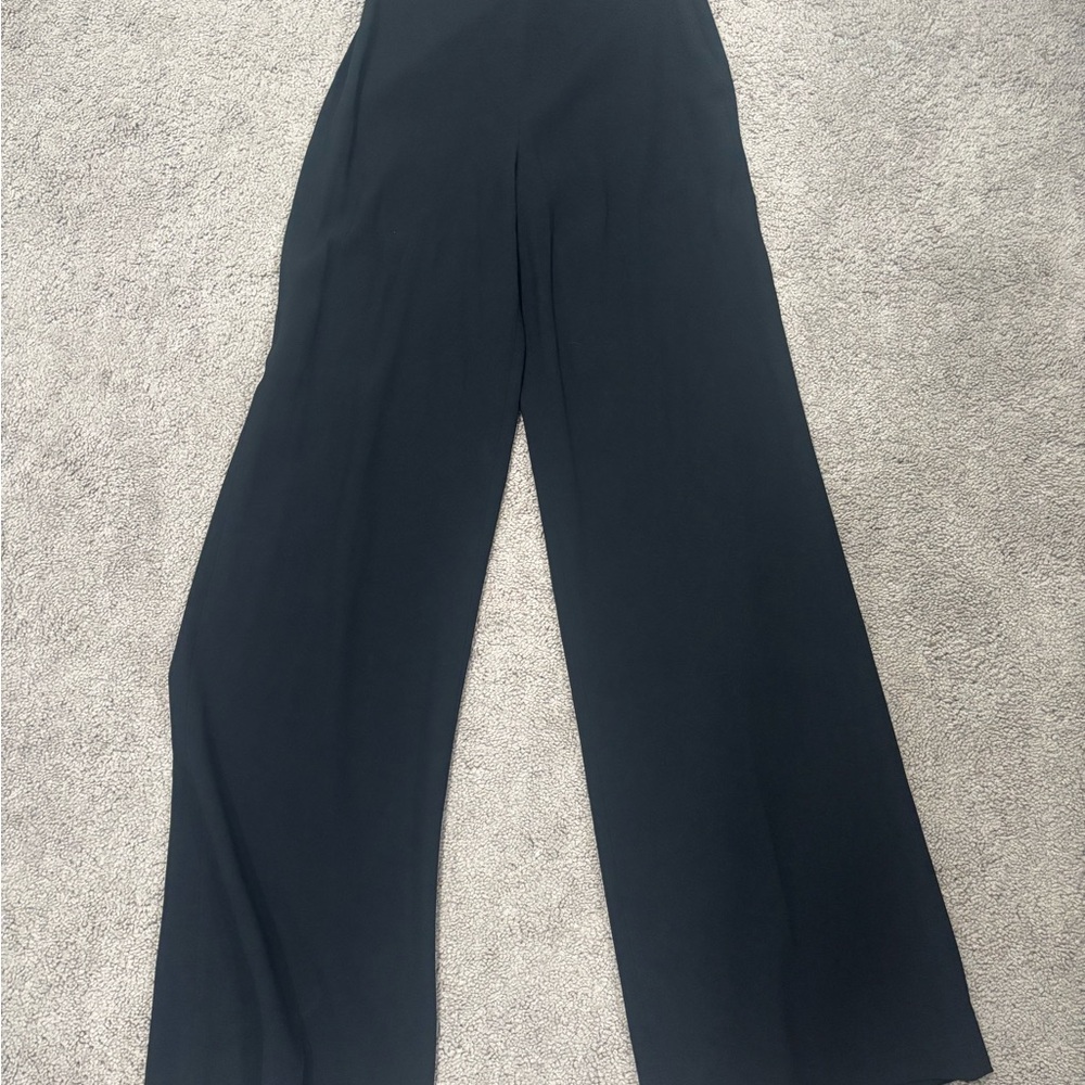Babaton Black Wide Leg Pants with Relaxed Fit
